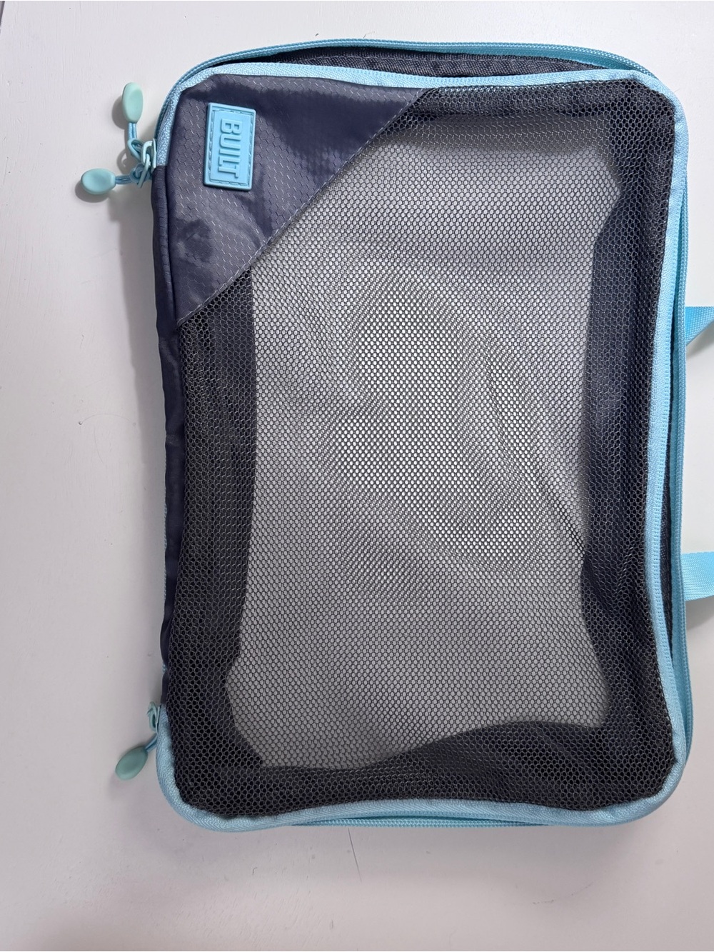 Built Lightweight Travel Packing Cube - Light Blue and Black